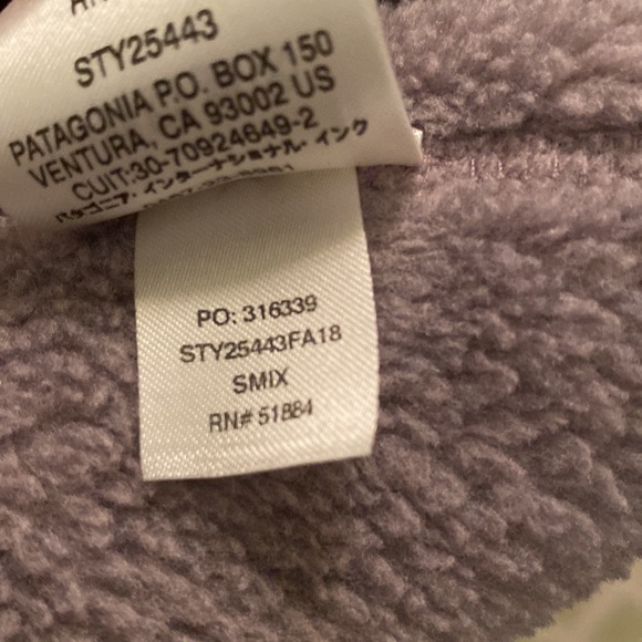 Patagonia Re-Tool Snap-T Lilac Fleece Pullover Fleece Jacket - L - Picture 13 of 15